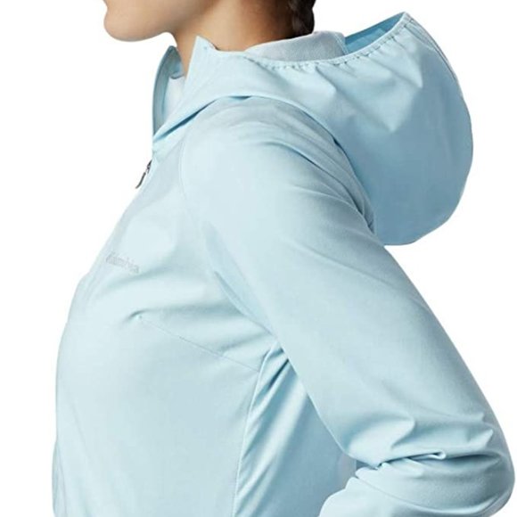 🆕Columbia Women's Heather Canyon Softshell Jacket, XS-Spring Blue Heather, NWT - Picture 2 of 5